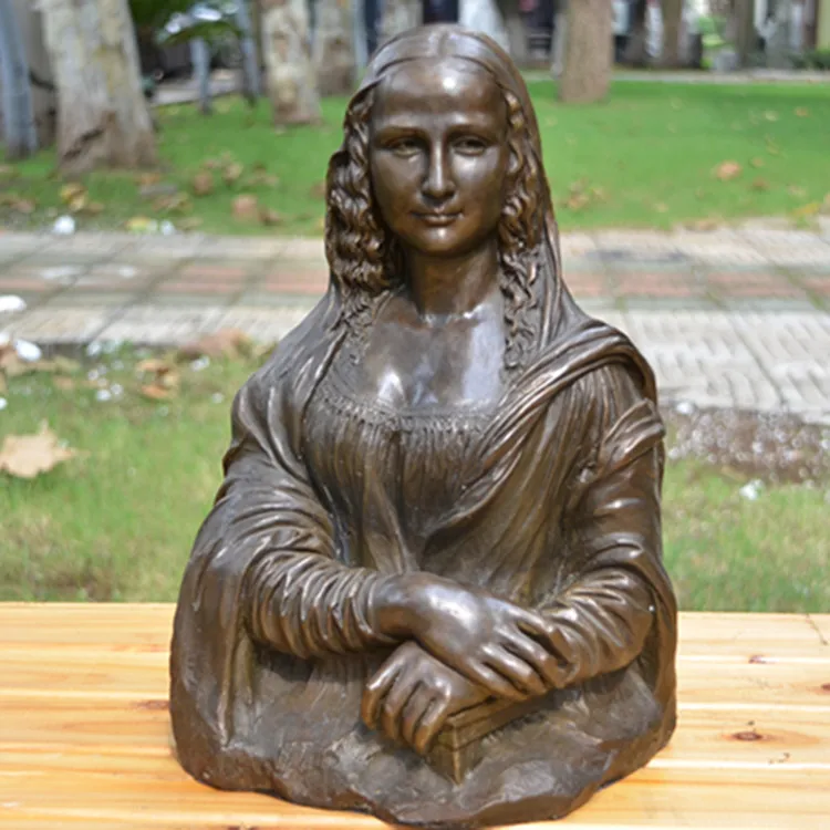 The bronze statue of Monalisa's European figure decoration art craft gift smile Club living room decoration
The bronze statue of Monalisa's European figure decoration art craft gift smile Club living room decoration