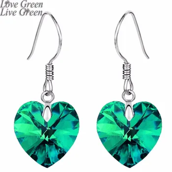 love heart Brand heart gift design Austrian crystals18K white gold drop earrings fashion jewelry women 84776
love heart Brand heart gift design Austrian crystals18K white gold drop earrings fashion jewelry women 84776