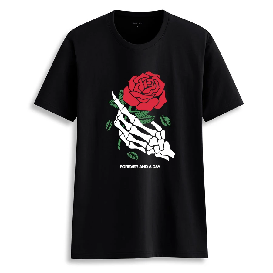 Фото Hillbilly Women Harajuku T Shirt for 2018 Tumblr Ulzzang Cotton Tshirts Tees Pickpocket Red Rose Plus Size T-shirt | Женская одежда