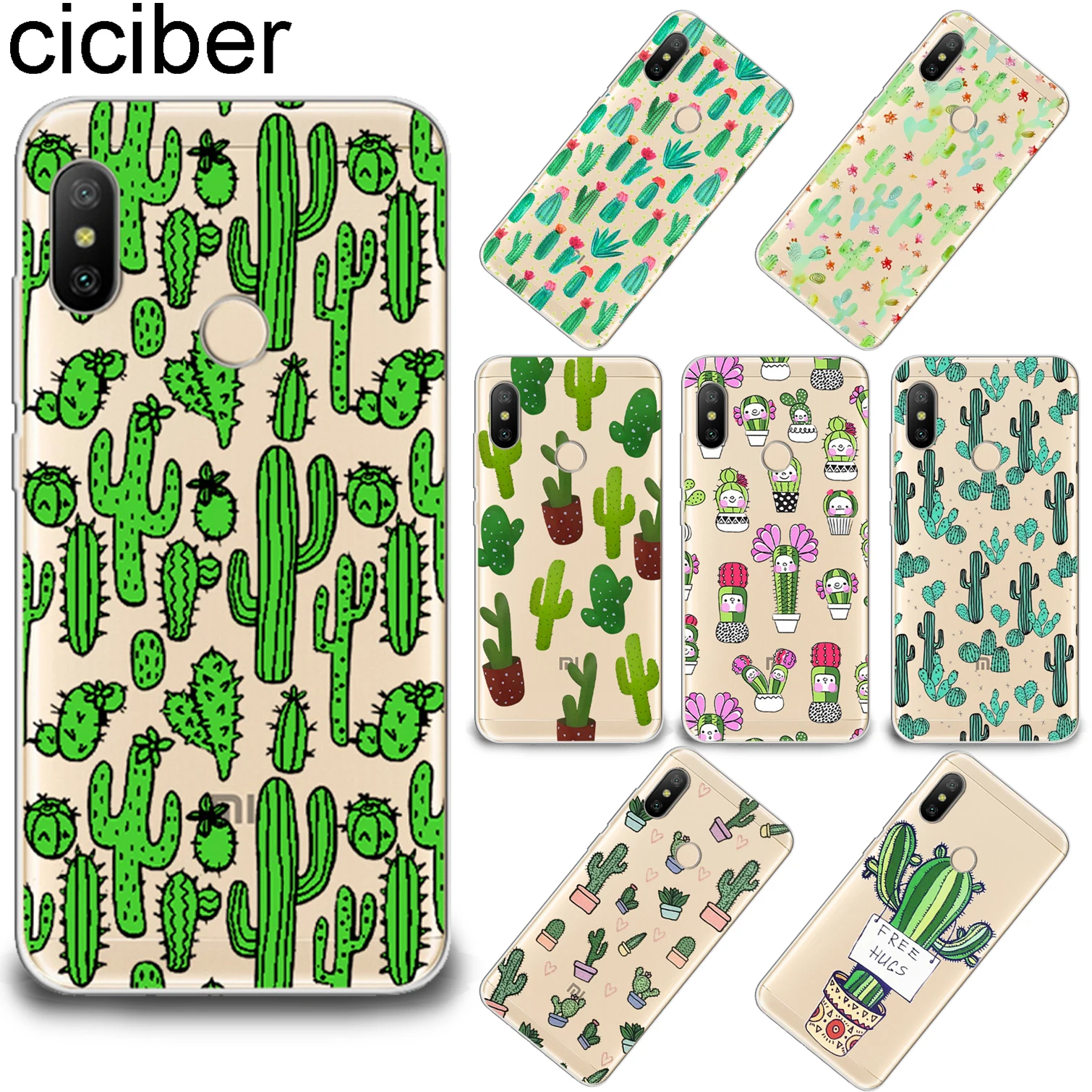 ciciber for Xiaomi Redmi Note 7 5 6 4 3 Pro X A Soft TPU Phone Case Redmi 6 5 4 3 A X S Plus Pro S2 Plants Cactus Coque Capa
ciciber for Xiaomi Redmi Note 7 5 6 4 3 Pro X A Soft TPU Phone Case Redmi 6 5 4 3 A X S Plus Pro S2 Plants Cactus Coque Capa