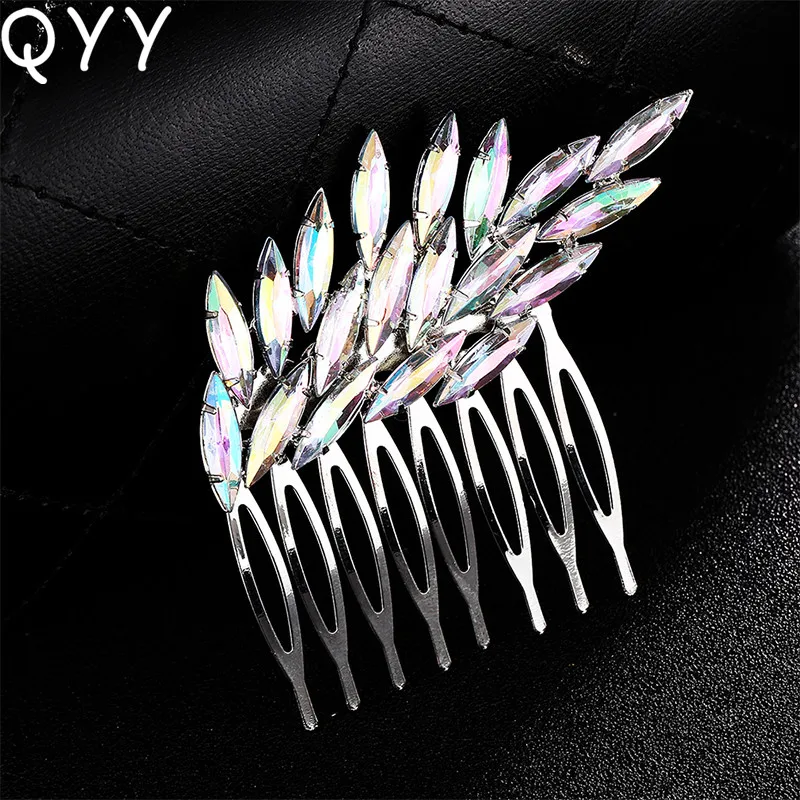 QYY Multicolored Rhinestone Wedding Hair Accessories Crystal Bridal Hair Pins Comb Women Hair Clip jewelry
QYY Multicolored Rhinestone Wedding Hair Accessories Crystal Bridal Hair Pins Comb Women Hair Clip jewelry