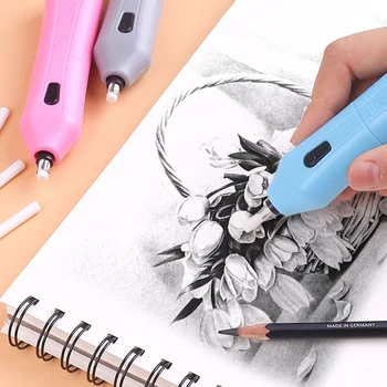 Automatic Rotation Electric Eraser Battery Operated Eraser for Kids Office School Drawing Sketching 3 Colors
Automatic Rotation Electric Eraser Battery Operated Eraser for Kids Office School Drawing Sketching 3 Colors