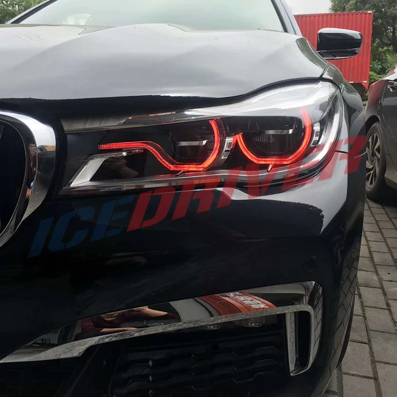 Icedriver для BMW 7 серия ангельские глазки DRL RGB многоцветный светодиодный дневные