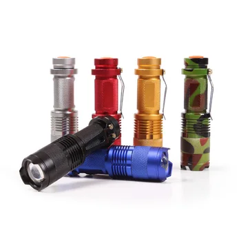 Mini Portable Flashlight Torch Cree Q5 LED Zoom Outdoor Camping Light Waterproof LED Zoomable Lantern 14500 AA Lamp 3 Modes
Mini Portable Flashlight Torch Cree Q5 LED Zoom Outdoor Camping Light Waterproof LED Zoomable Lantern 14500 AA Lamp 3 Modes