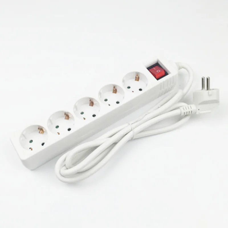 250V 10A 3/4/5 EU Plug Sockets Outlet AC Power Charger Wall Socket Plug Mains Lead Strip Adapter With Extension Cable Switch
250V 10A 3/4/5 EU Plug Sockets Outlet AC Power Charger Wall Socket Plug Mains Lead Strip Adapter With Extension Cable Switch
