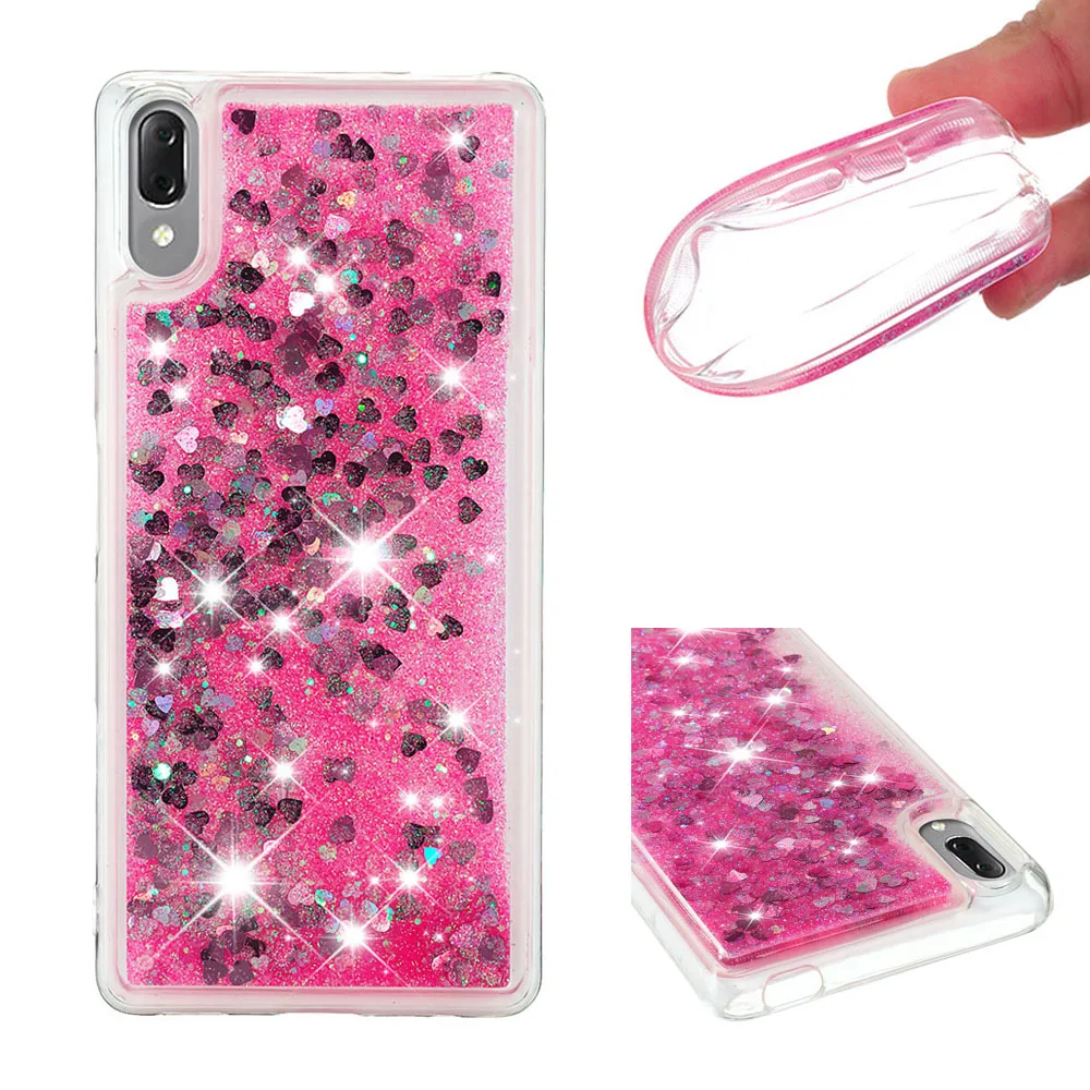 Shining quicksand TPU anti-fall Love Heart phone case is suitable for SONY Xperia L3
Shining quicksand TPU anti-fall Love Heart phone case is suitable for SONY Xperia L3