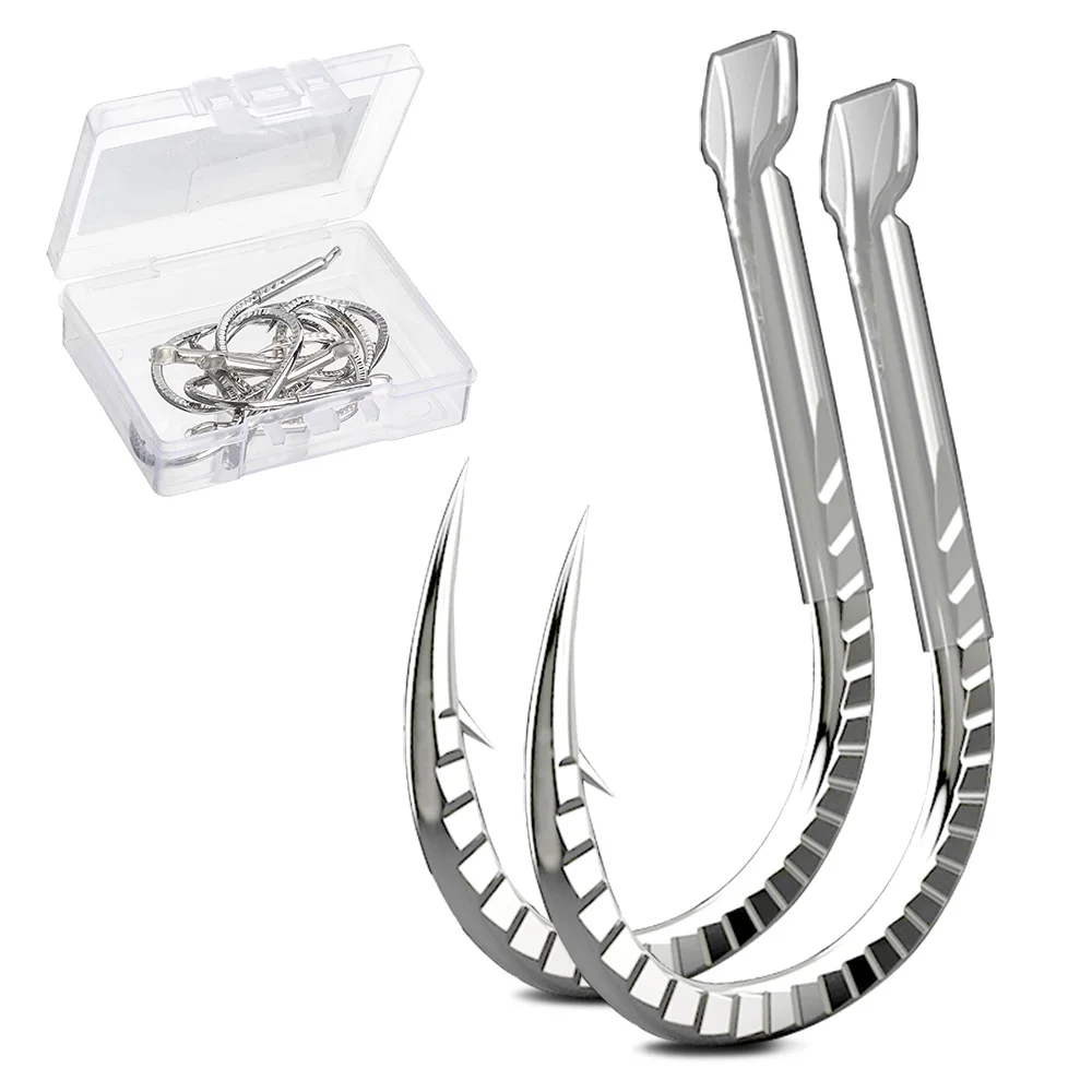 DONQL 10pcs/Box Titanium Alloy Fishing Hooks 20-65LB Single Circle Fishhook Barbed Carp Fishing Hooks Sea Accessories
DONQL 10pcs/Box Titanium Alloy Fishing Hooks 20-65LB Single Circle Fishhook Barbed Carp Fishing Hooks Sea Accessories