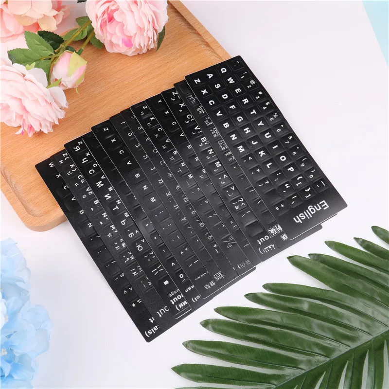 1PC Language Keyboard Stickers Layout With Button Letters Alphabet For Computer Keyboard Waterproof 12Styles
1PC Language Keyboard Stickers Layout With Button Letters Alphabet For Computer Keyboard Waterproof 12Styles