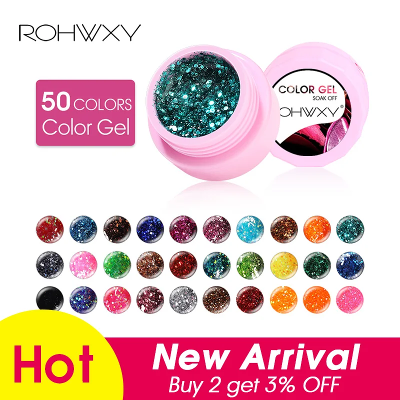ROHWXY 1 Box Nail Gel Polish Manicure 100 Colors UV Gel Lacquer For Nail Art Design Glitter Effect Gel Varnish Top And Base Coat
ROHWXY 1 Box Nail Gel Polish Manicure 100 Colors UV Gel Lacquer For Nail Art Design Glitter Effect Gel Varnish Top And Base Coat