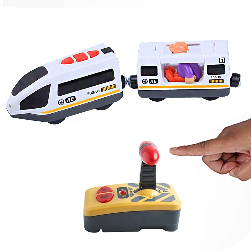 Remote Control Electric Train 2 Section Magnetic Link Compatible for Wooden Track White Harmony Train
Remote Control Electric Train 2 Section Magnetic Link Compatible for Wooden Track White Harmony Train