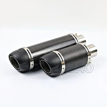48MM-51MM Universal Motorcycle Exhaust Muffler Full Real Carbon Fiber Pipe With DB Killer For Kawasaki er6n Yamaha mt-03 AK001
48MM-51MM Universal Motorcycle Exhaust Muffler Full Real Carbon Fiber Pipe With DB Killer For Kawasaki er6n Yamaha mt-03 AK001