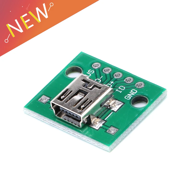 2/5/10/20Pcs Mini USB to DIP 2.54mm Adapter Connector Module Board Panel Female 5-Pin Pinboard 2.54mm Mini USB PCB Type Parts
2/5/10/20Pcs Mini USB to DIP 2.54mm Adapter Connector Module Board Panel Female 5-Pin Pinboard 2.54mm Mini USB PCB Type Parts