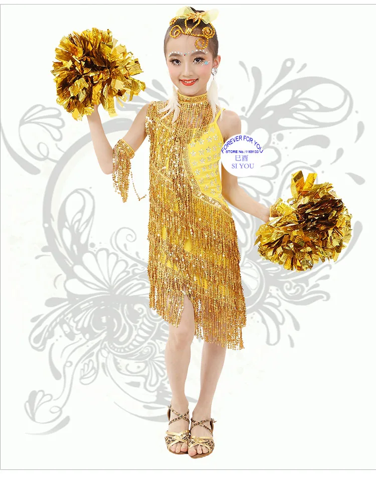 SIYOU Sequin Fringe Salsa Dress Child Girls Kids Latin Dresses Girls Latin Dance Costumes
SIYOU Sequin Fringe Salsa Dress Child Girls Kids Latin Dresses Girls Latin Dance Costumes