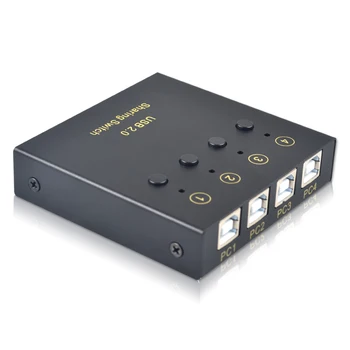 4 port USB 2.0 Hub Manual Sharing Switch 4 in 2 out Keyboard and mouse sharing switch Printer sharing for Compute with cable
4 port USB 2.0 Hub Manual Sharing Switch 4 in 2 out Keyboard and mouse sharing switch Printer sharing for Compute with cable