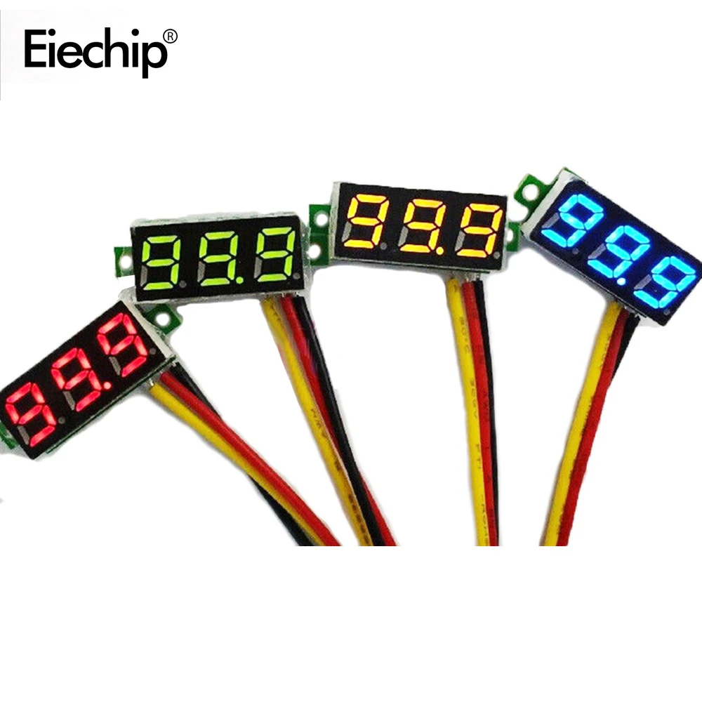 0.28 Inch Digital DC 3.5V-30V LED Mini Display Module DC 0-100V Voltmeter Voltage Tester Panel Meter Gauge Motorcycle Car
0.28 Inch Digital DC 3.5V-30V LED Mini Display Module DC 0-100V Voltmeter Voltage Tester Panel Meter Gauge Motorcycle Car
