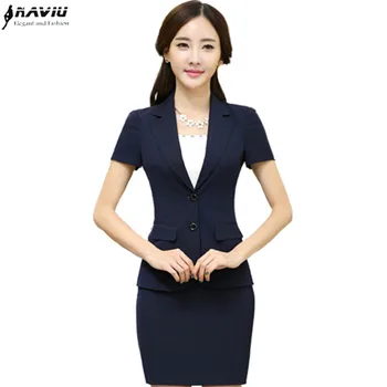 Naviu Hot Sale Summer Skirt Suits Business Clothes Short Sleeve Office Uniform For Women Plus Size Work Wear Set
Naviu Hot Sale Summer Skirt Suits Business Clothes Short Sleeve Office Uniform For Women Plus Size Work Wear Set