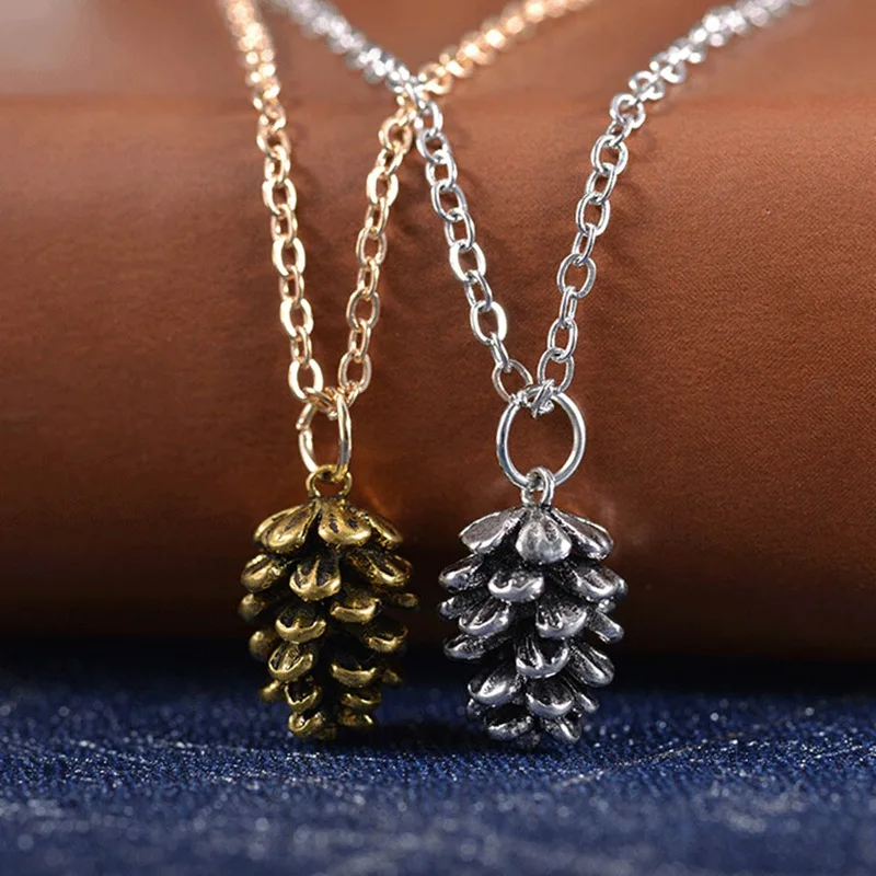 1pc Autumn Mini Pine Cone Pendant Necklaces Christmas Sweater Chain Pinecone Jewelry Suspend Collar Collier Gift Necklace
1pc Autumn Mini Pine Cone Pendant Necklaces Christmas Sweater Chain Pinecone Jewelry Suspend Collar Collier Gift Necklace