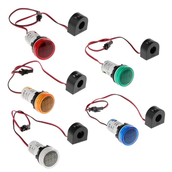 5PCS/Lot 22mm LED Panel Indicator Type Digital Voltmeter Ammeter 2 In 1 Testing Range AC 20-500V 0-100Amp
5PCS/Lot 22mm LED Panel Indicator Type Digital Voltmeter Ammeter 2 In 1 Testing Range AC 20-500V 0-100Amp