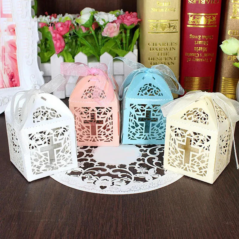 5pcs Cross Candy Box Gift Bag Christening Baptism Baby Church Wedding Communion Decoration
5pcs Cross Candy Box Gift Bag Christening Baptism Baby Church Wedding Communion Decoration