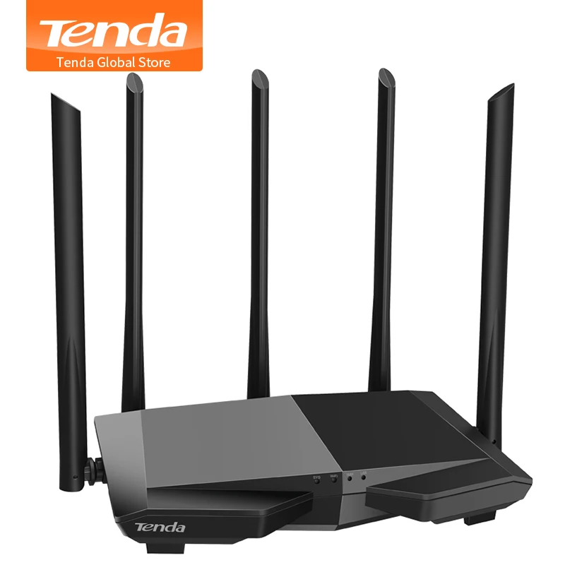 Tenda AC7 WiFi Router Wireless Repeater 11AC Dual Band Router Wifi with 5*6dBi High Gain Antenna , APP Manage, Support Client+AP
Tenda AC7 WiFi Router Wireless Repeater 11AC Dual Band Router Wifi with 5*6dBi High Gain Antenna , APP Manage, Support Client+AP