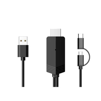 Koqit Mirascreen TV Stick Micro USB Type C Cable Plug Play Mirroring Screen For Android HDTV Adapter HDMI Streaming Full 1080p
Koqit Mirascreen TV Stick Micro USB Type C Cable Plug Play Mirroring Screen For Android HDTV Adapter HDMI Streaming Full 1080p