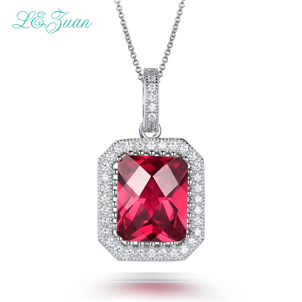 L&zuan 925 Sterling Silver Pendants 5.52ct Red Stone Romantic Luxury Earrings Fine jewelry For Women
L&zuan 925 Sterling Silver Pendants 5.52ct Red Stone Romantic Luxury Earrings Fine jewelry For Women