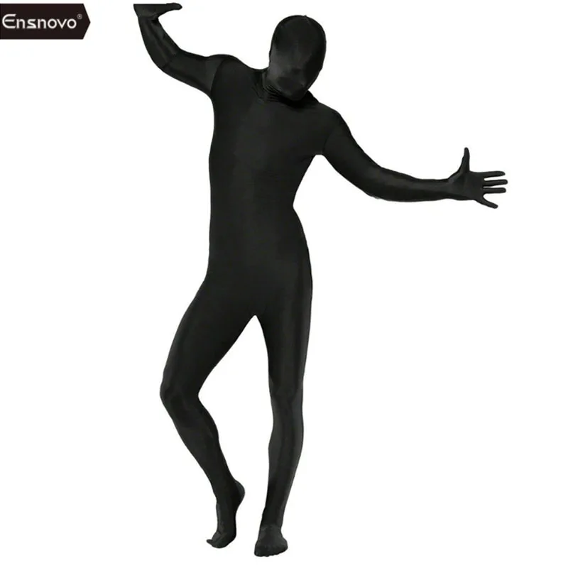 

Ensnovo Mens Lycra Full Body Zentai Suit Custom Second Skin Tight Suits Spandex Nylon Bodysuit Halloween Costume For Men