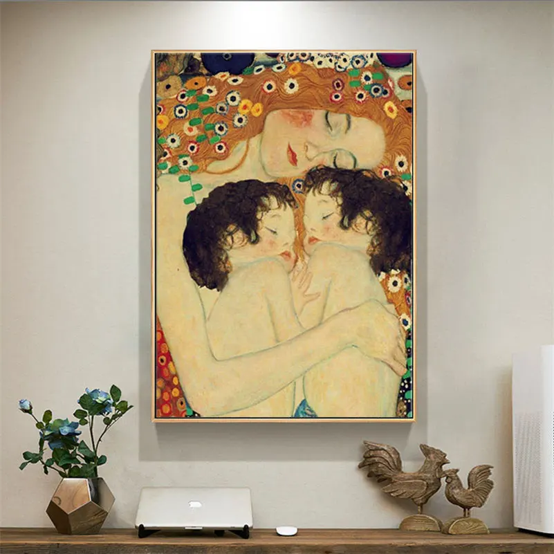 Hand Painted Famous Gustav Klimt oil painting on canvas Mom's love wall painting canvas picture Mother's Day gift mom birthday
Hand Painted Famous Gustav Klimt oil painting on canvas Mom's love wall painting canvas picture Mother's Day gift mom birthday