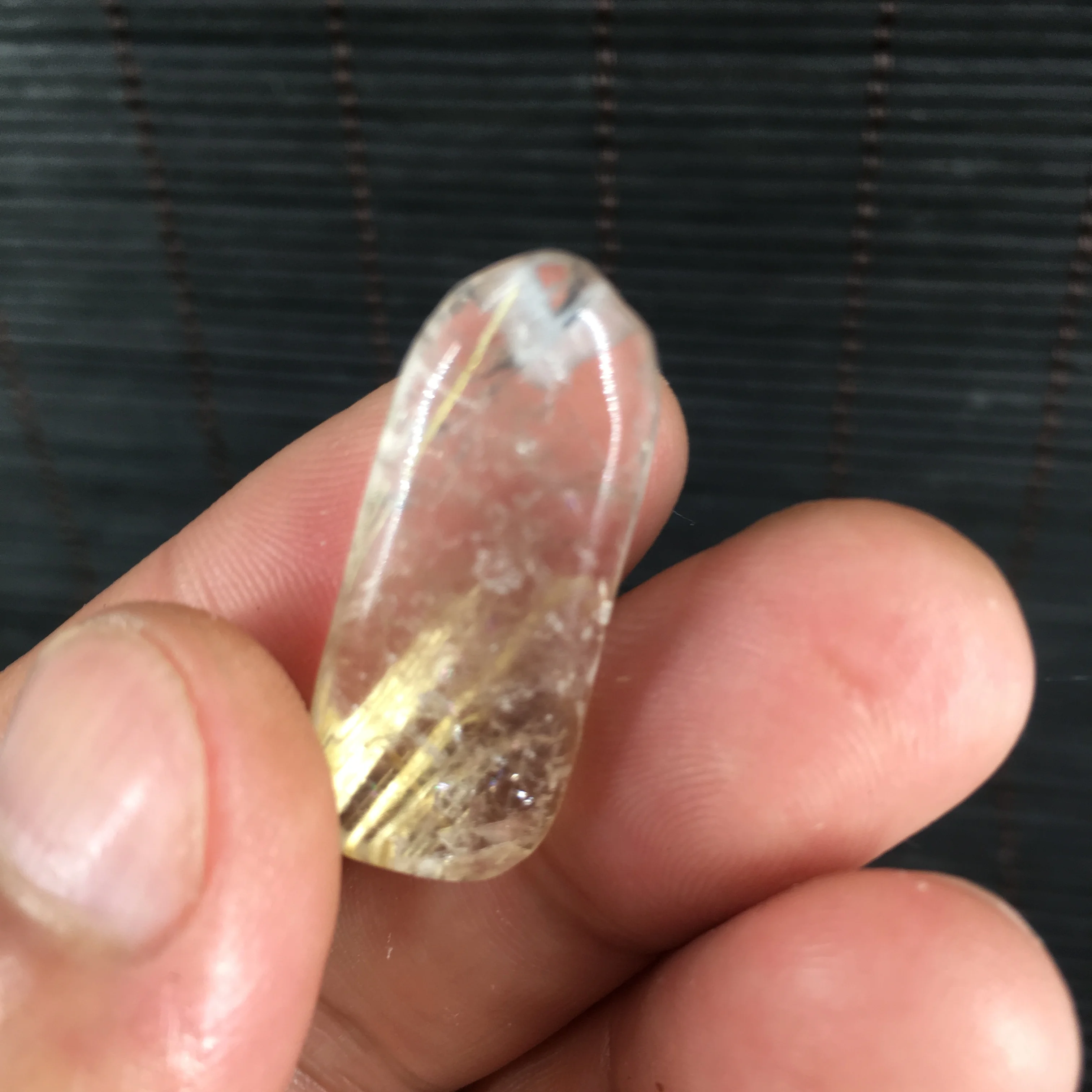 Natural Golden Rutile Quartz Crystal hair Quartz crystal carved pendant T1395
Natural Golden Rutile Quartz Crystal hair Quartz crystal carved pendant T1395