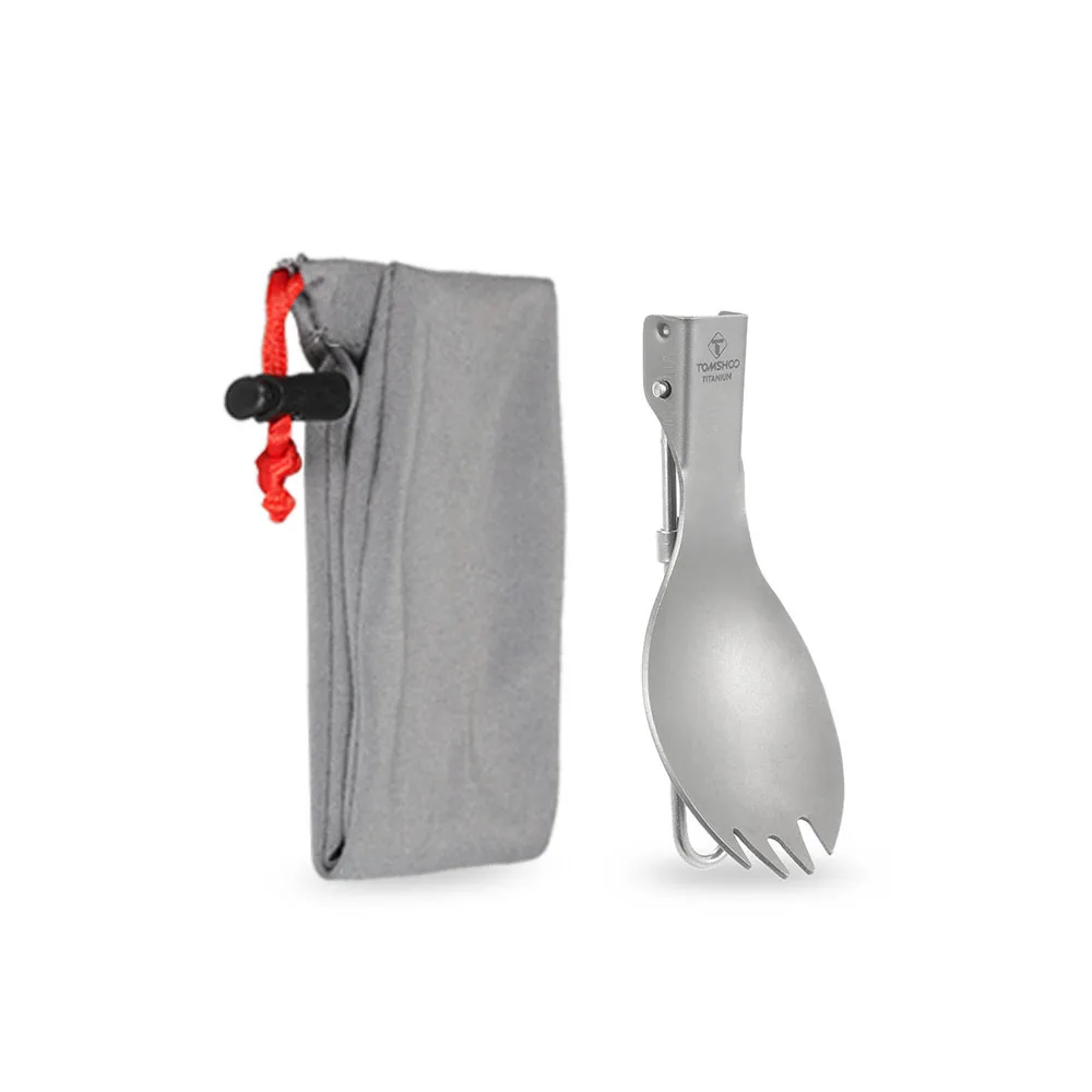 TOMSHOO Outdoor Camping Tableware Titanium Spoon Fork 2-in-1 Folding Spork Hiking Backpacking Dinner Spork Utensil Spoon Fork
TOMSHOO Outdoor Camping Tableware Titanium Spoon Fork 2-in-1 Folding Spork Hiking Backpacking Dinner Spork Utensil Spoon Fork