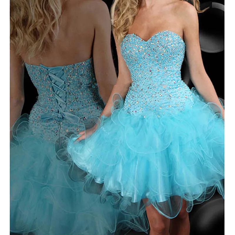 Robe de Soiree Sexy Short Homecoming Dresses 2016 new Free Shipping Sweetheart light blue Cocktail Party homecoming Dress
Robe de Soiree Sexy Short Homecoming Dresses 2016 new Free Shipping Sweetheart light blue Cocktail Party homecoming Dress