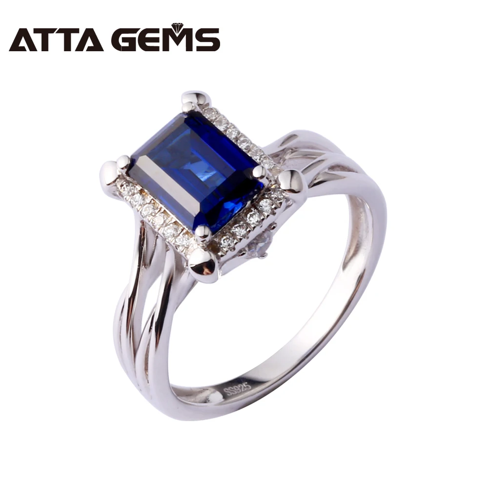 Blue Sapphire Sterling Silver Ring Created Sapphire 1.9 Carats Women Fashion And Top Quality Silver Ring For Birthday Gift
Blue Sapphire Sterling Silver Ring Created Sapphire 1.9 Carats Women Fashion And Top Quality Silver Ring For Birthday Gift