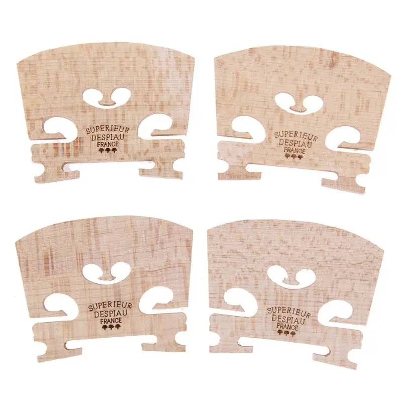 4pcs Violin Bridges Fiddle Maple Wood for 4/4-3/4 Size Instrument Accessories Violin Strings Bridge Part Tools
4pcs Violin Bridges Fiddle Maple Wood for 4/4-3/4 Size Instrument Accessories Violin Strings Bridge Part Tools
