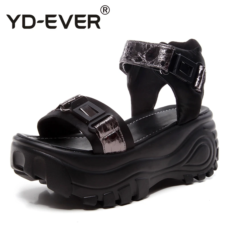 YD-EVER women sandals platform wedge shoes fashion super high heel summer beach sandals shiny casual shoes
YD-EVER women sandals platform wedge shoes fashion super high heel summer beach sandals shiny casual shoes