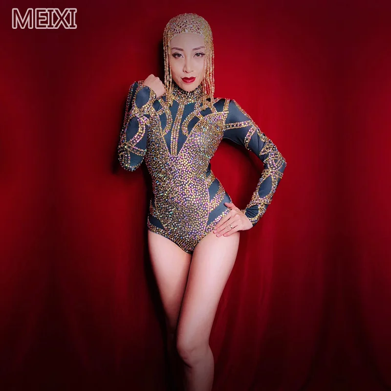 Блестящий облегающий черный комбинезон со стразами, роскошные костюмы для бара, дня рождения, вечеринки, концерта, певицы и танцора
Блестящий облегающий черный комбинезон со стразами, роскошные костюмы для бара, дня рождения, вечеринки, концерта, певицы и танцора