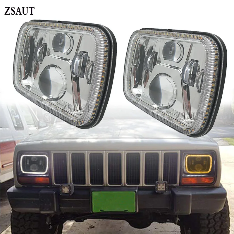 Pair New 105W 5x7 Led Headlights 7x6 Led Sealed Beam Headlamp with High /Low Beam Led Headlight for Jeep Wrangler YJ Cherokee XJ
Pair New 105W 5x7 Led Headlights 7x6 Led Sealed Beam Headlamp with High /Low Beam Led Headlight for Jeep Wrangler YJ Cherokee XJ