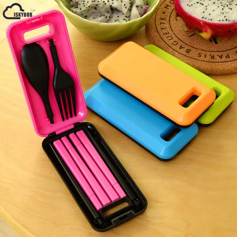 ISKYBOB 1 Set Three-Pieces Travel Picnic Tableware foldable Spoon Fork Chopsticks Portable Plastic Picnic Necessity Kit
ISKYBOB 1 Set Three-Pieces Travel Picnic Tableware foldable Spoon Fork Chopsticks Portable Plastic Picnic Necessity Kit