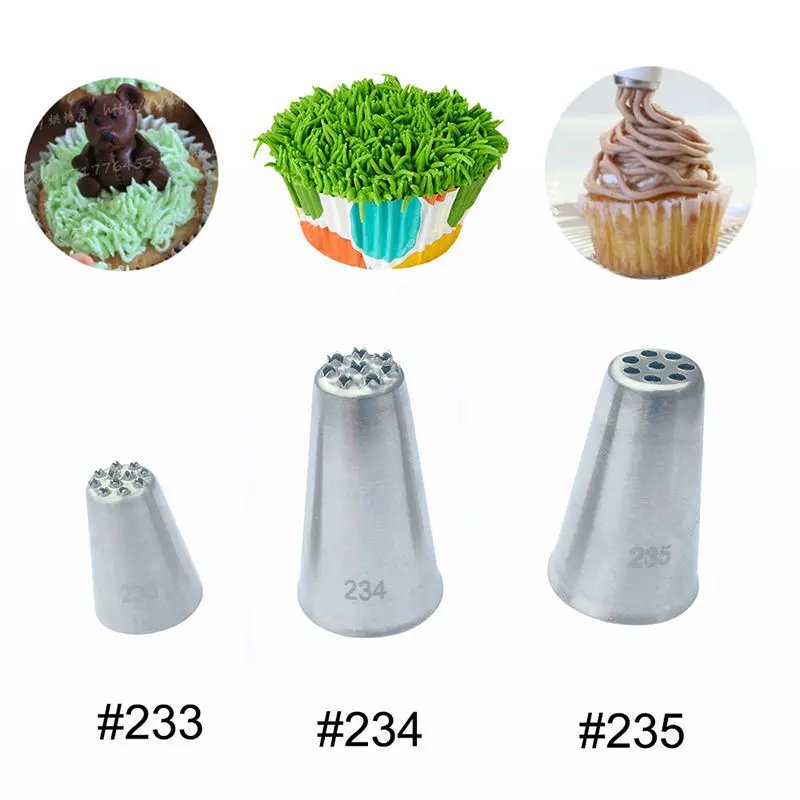 #233#234#235 3pcs/Set Metal Cream Icing Nozzle Pastry Tools Stainless Steel Cake Cream Decoration Tips Cupcake Head
#233#234#235 3pcs/Set Metal Cream Icing Nozzle Pastry Tools Stainless Steel Cake Cream Decoration Tips Cupcake Head