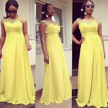 Yellow Summer African Evening Dress With Short Sleeves Flowing Chiffon Long Prom Party Dresses For Women Formal Wear 2019
Yellow Summer African Evening Dress With Short Sleeves Flowing Chiffon Long Prom Party Dresses For Women Formal Wear 2019