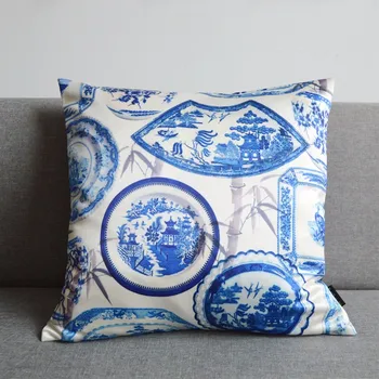 DUNXDECO Pillow Case Square Cushion Cover Vintage Chinese White Blue Porcelain Print Elegant Art Sofa Chair Cushion Cover
DUNXDECO Pillow Case Square Cushion Cover Vintage Chinese White Blue Porcelain Print Elegant Art Sofa Chair Cushion Cover