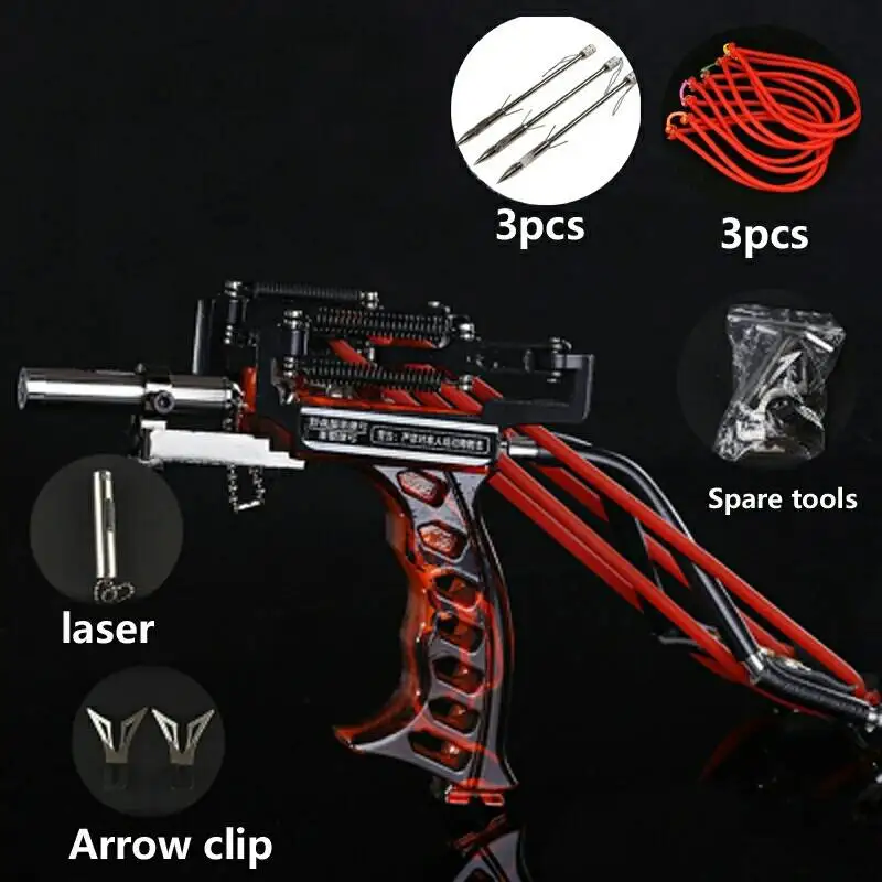 Laser Slingshot Strong Slingshot Catapult With Arrow Clip Hunting caza Powerful Catapult with wrist Hunting Accessories
Laser Slingshot Strong Slingshot Catapult With Arrow Clip Hunting caza Powerful Catapult with wrist Hunting Accessories