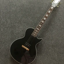 

Wholesale&Retail China LP custom Guitar With Single P90 Style Pickup Black lp Electric Guitars Left Handed Available