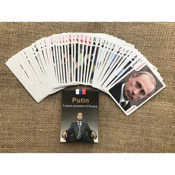 Russia President Putin Playing Cards Vladimir Vladimirovich Putin 54 Pieces Artistic Poker Cards For His Fans Collection or Gift
Russia President Putin Playing Cards Vladimir Vladimirovich Putin 54 Pieces Artistic Poker Cards For His Fans Collection or Gift