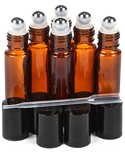 10 ml Amber Blue Clear Glass Roll-on Bottles with Stainless Steel Roller Balls 0.5 ml Dropper Included 6pcs/lot P106
10 ml Amber Blue Clear Glass Roll-on Bottles with Stainless Steel Roller Balls 0.5 ml Dropper Included 6pcs/lot P106