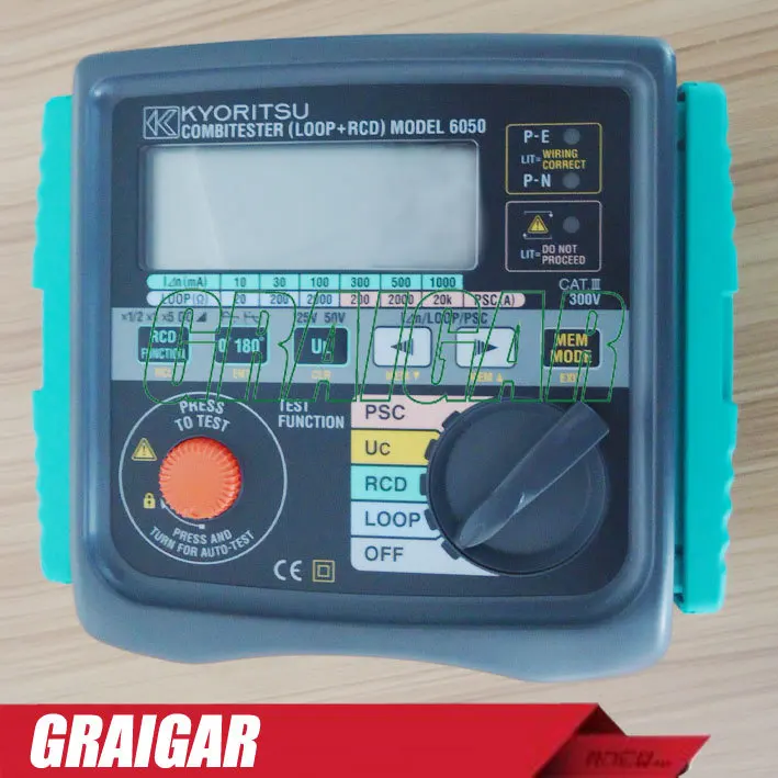 Free Shipping Professional Kyoritsu 6050 Multifunction Fault Loop and RCD Tester Meter
Free Shipping Professional Kyoritsu 6050 Multifunction Fault Loop and RCD Tester Meter