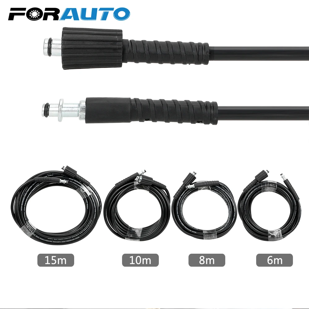 FORAUTO 6m 8m 10m 15m High Pressure Cleaning Hose Car Washer Water Clean Extension Hose For Karcher K-series Car Wash Tool
FORAUTO 6m 8m 10m 15m High Pressure Cleaning Hose Car Washer Water Clean Extension Hose For Karcher K-series Car Wash Tool