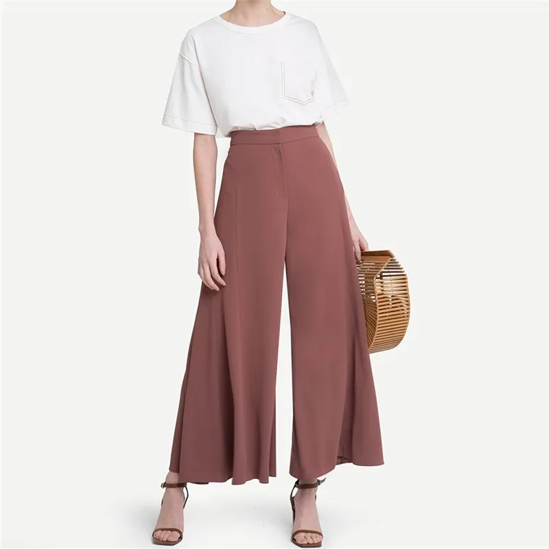 western style fashion slim solid color thin fabric high waist SML XL XXL woman Casual pants lady wide leg trousers
western style fashion slim solid color thin fabric high waist SML XL XXL woman Casual pants lady wide leg trousers