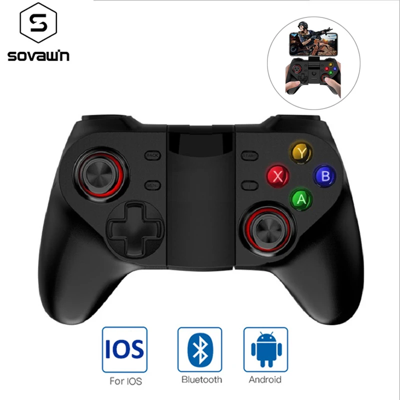 Sovawin PUBG контроллер мобильный для iPhone геймпад Bluetooth Android беспроводной джойстик Plug