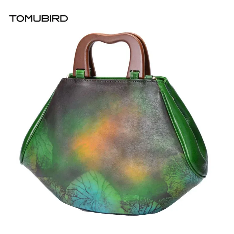 TOMUBIRD новинка 2020 женская сумка из натуральной воловьей кожи кожаная для искусства