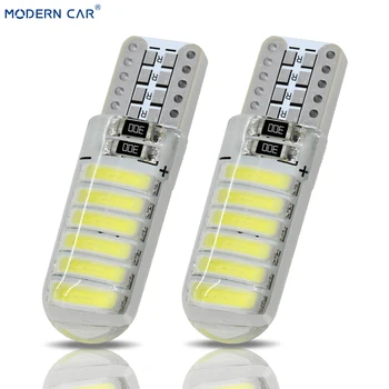 MODERN CAR 2Pcs T10 W5W LED Car Interior Light White Silicone Auto Signal Lamp 194 168 Side Wedge Parking Bulb Canbus For Lada
MODERN CAR 2Pcs T10 W5W LED Car Interior Light White Silicone Auto Signal Lamp 194 168 Side Wedge Parking Bulb Canbus For Lada